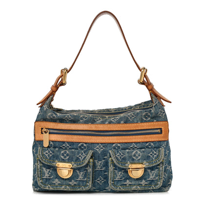 Louis Vuitton Monogram Denim Baggy PM Blue 1 of 11