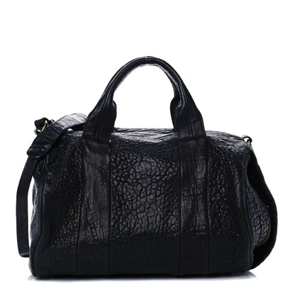 Alexander Wang Pebbled Lambskin Rocco Navy Gold Hardware 1 of 8