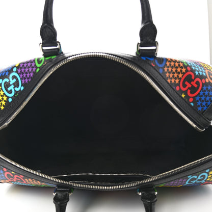 Gucci GG Supreme Monogram Psychedelic Duffle Bag Black Multicolor 5 of 9