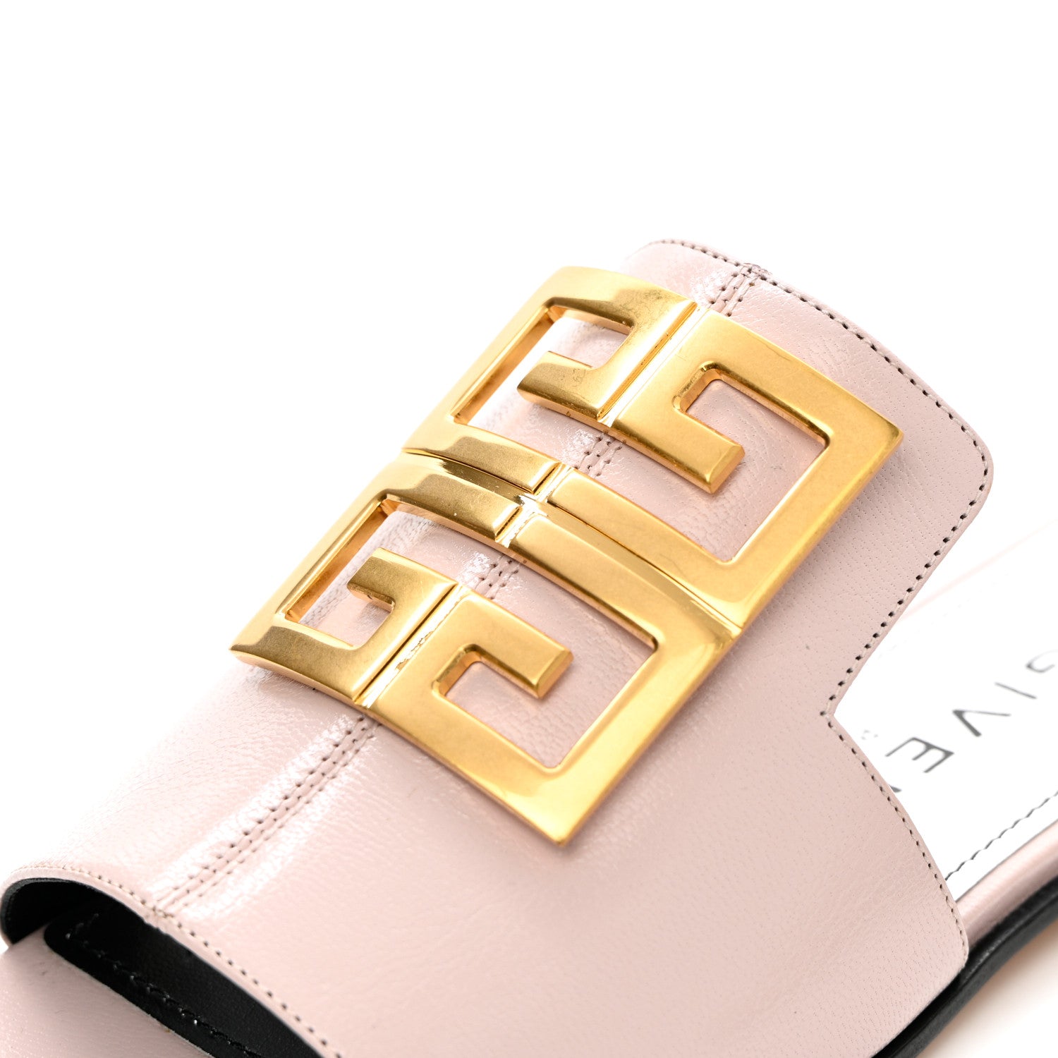 Givenchy Grained Calfskin 4G Flat Sandals 36 Pale Pink 9 of 13