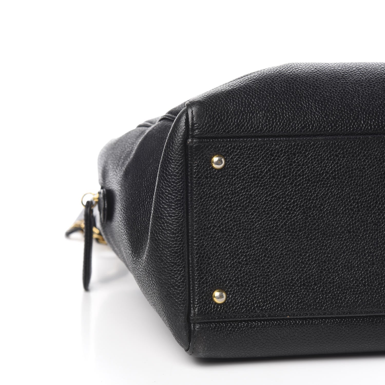 Chanel Caviar Large CC Shoulder Bag Black 8 of 10