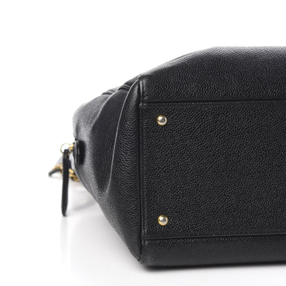 Chanel Caviar Large CC Shoulder Bag Black 8 of 10