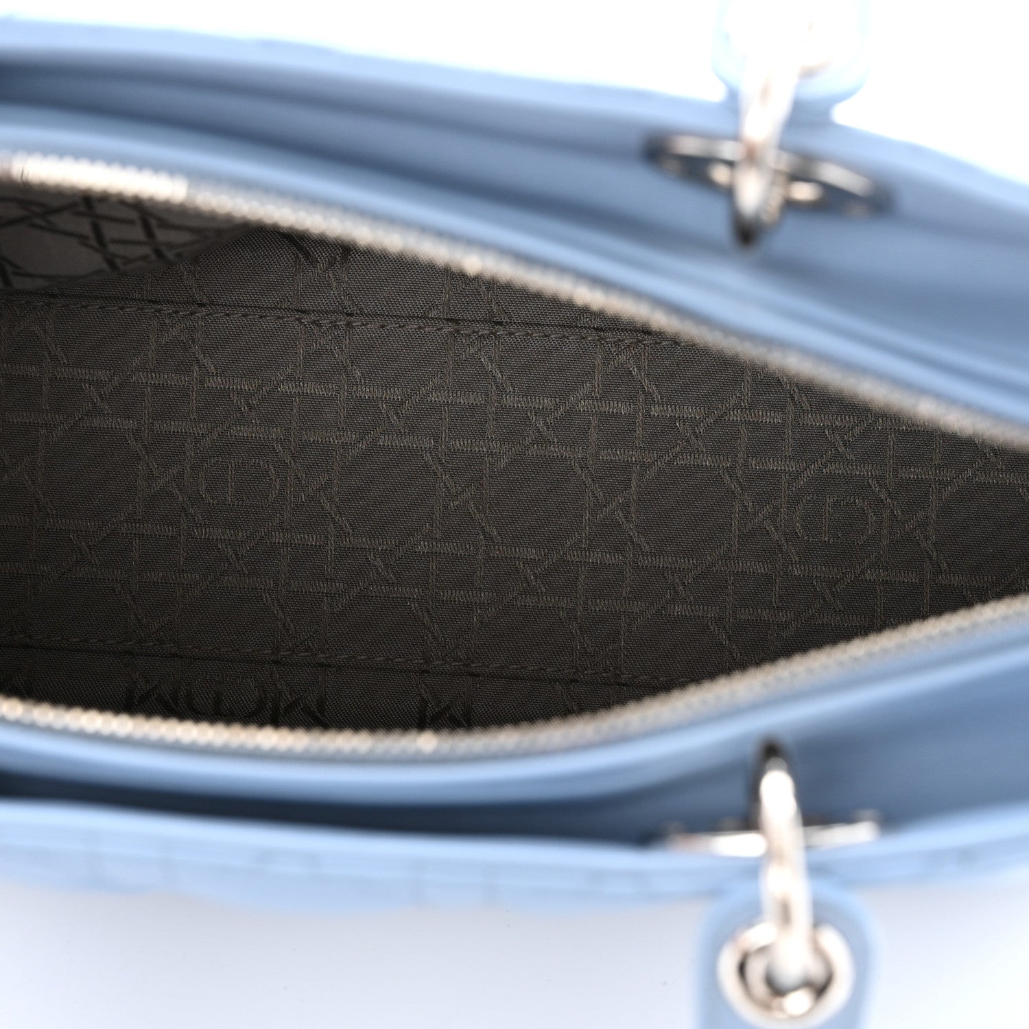 Christian Dior Lambskin Cannage Large Lady Dior Light Blue 5 of 11