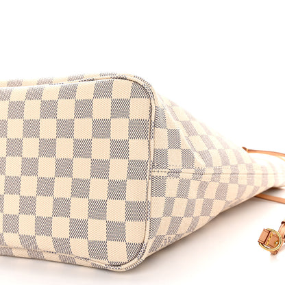 Louis Vuitton Damier Azur Neo Neverfull MM Rose Ballerine 11 of 11