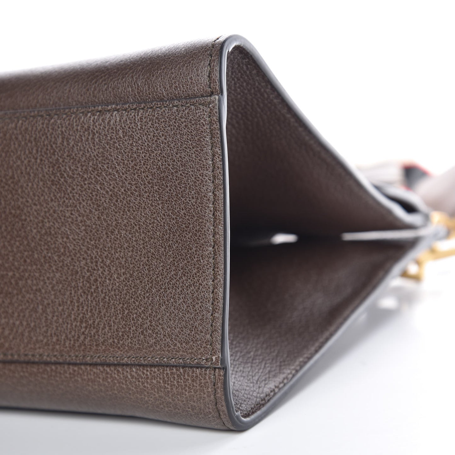 Textured Calfskin Web Crystal Butterfly Stripe Medium Totem Top Handle Bag New Acero