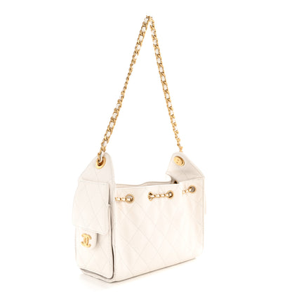 Chanel Caviar Quilted Mini Chanel 25 Handbag White 3 of 11