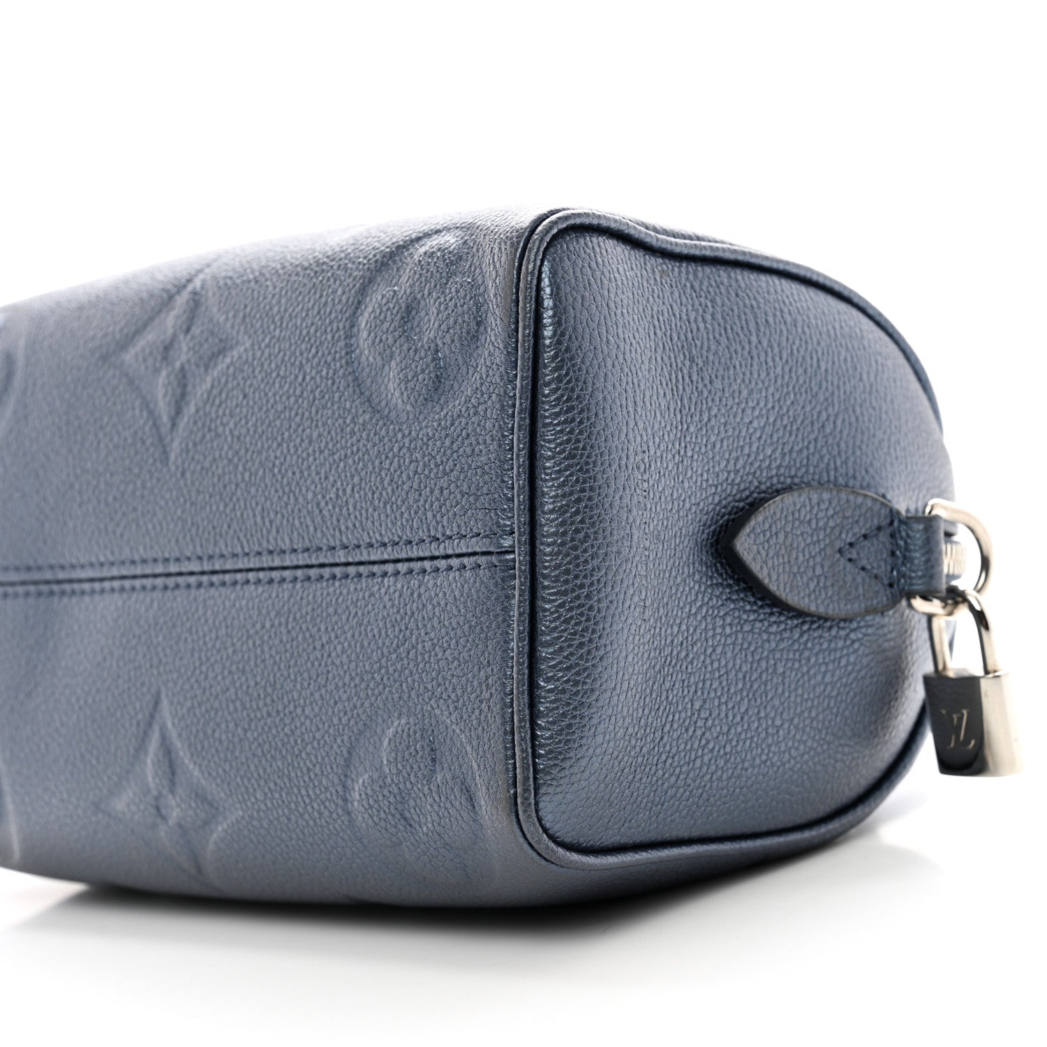 Louis Vuitton Metallic Empreinte Monogram Giant Speedy Bandouliere 20 Navy Nacre 9 of 11