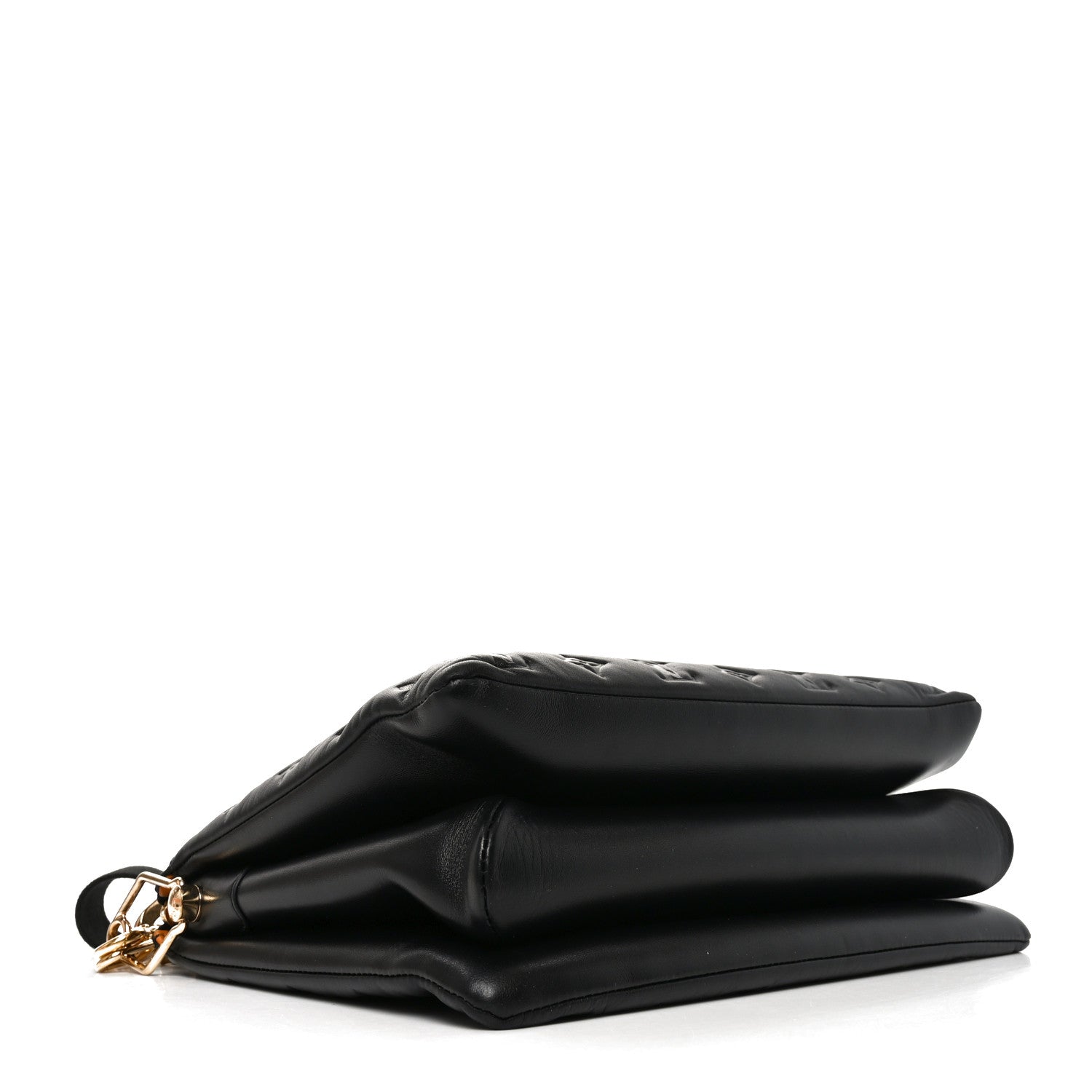 Louis Vuitton Lambskin Embossed Monogram Coussin MM Black 3 of 8