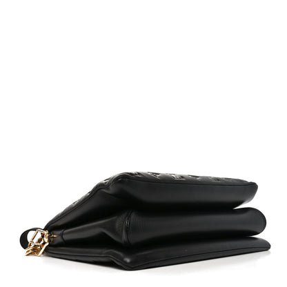 Louis Vuitton Lambskin Embossed Monogram Coussin MM Black 3 of 8