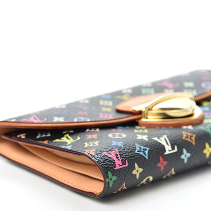 Louis Vuitton Monogram Multicolor Eugenie Wallet Black 7 of 9