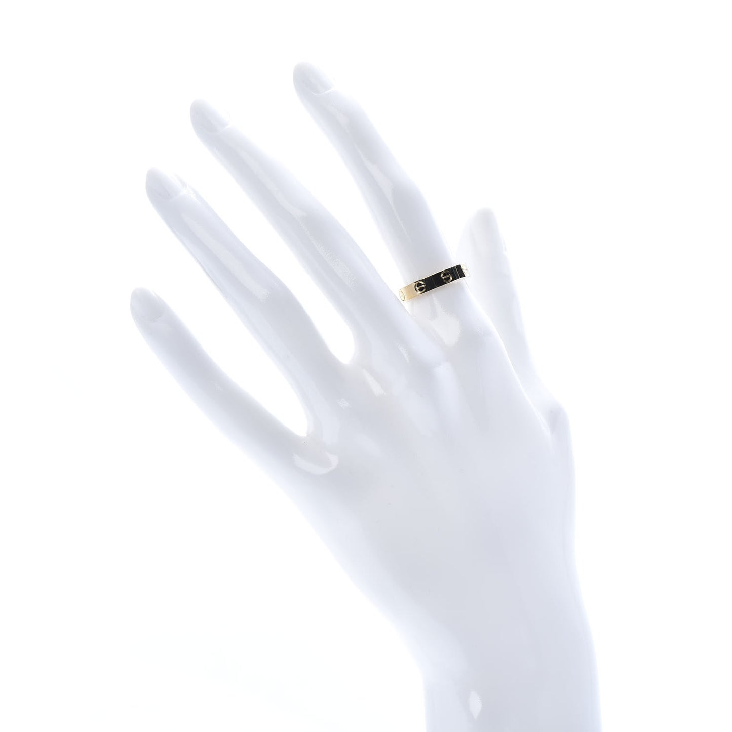 18K Yellow Gold 3.5mm LOVE Wedding Band Ring 51 5.75