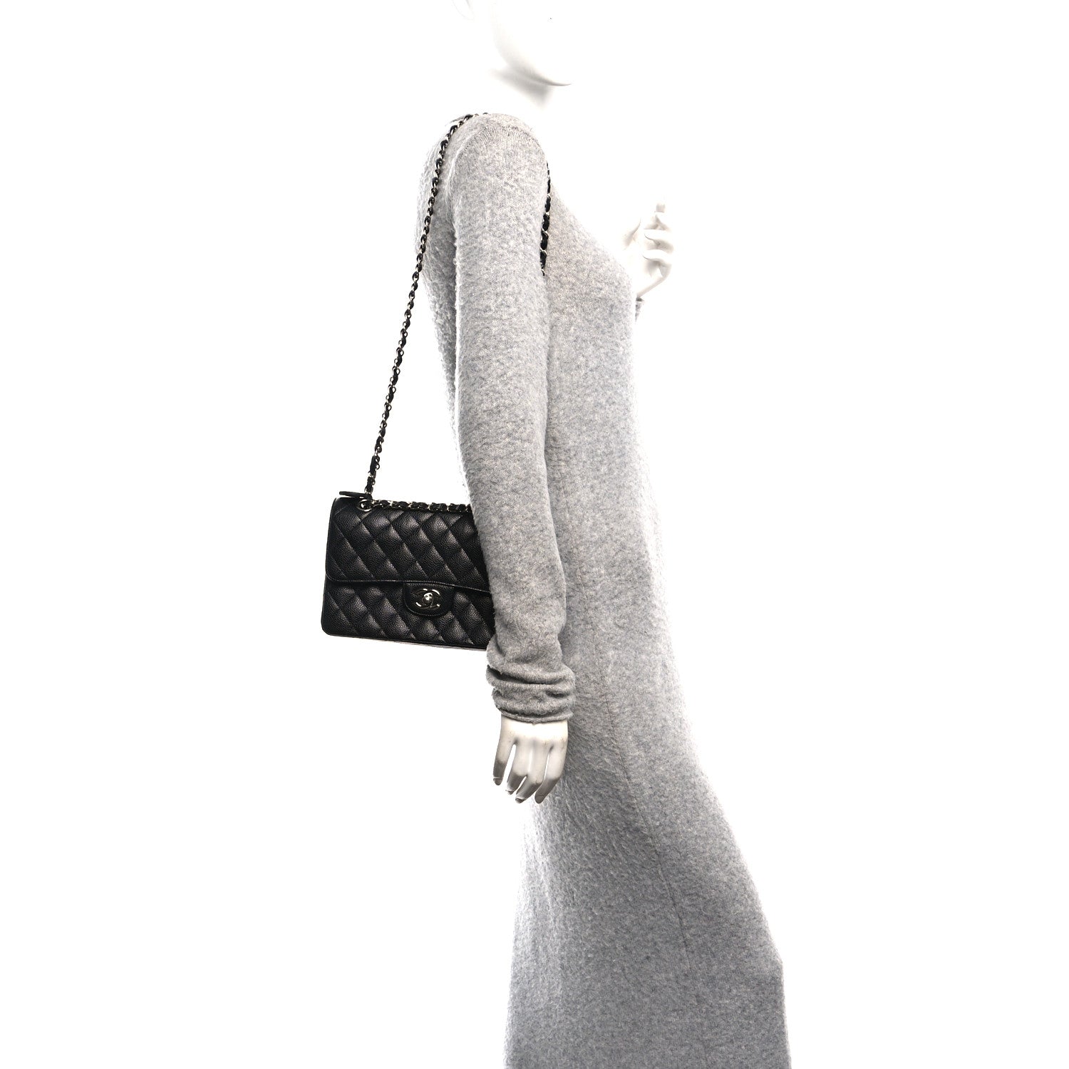 Chanel Caviar Quilted Small Double Flap Black 2 of 11