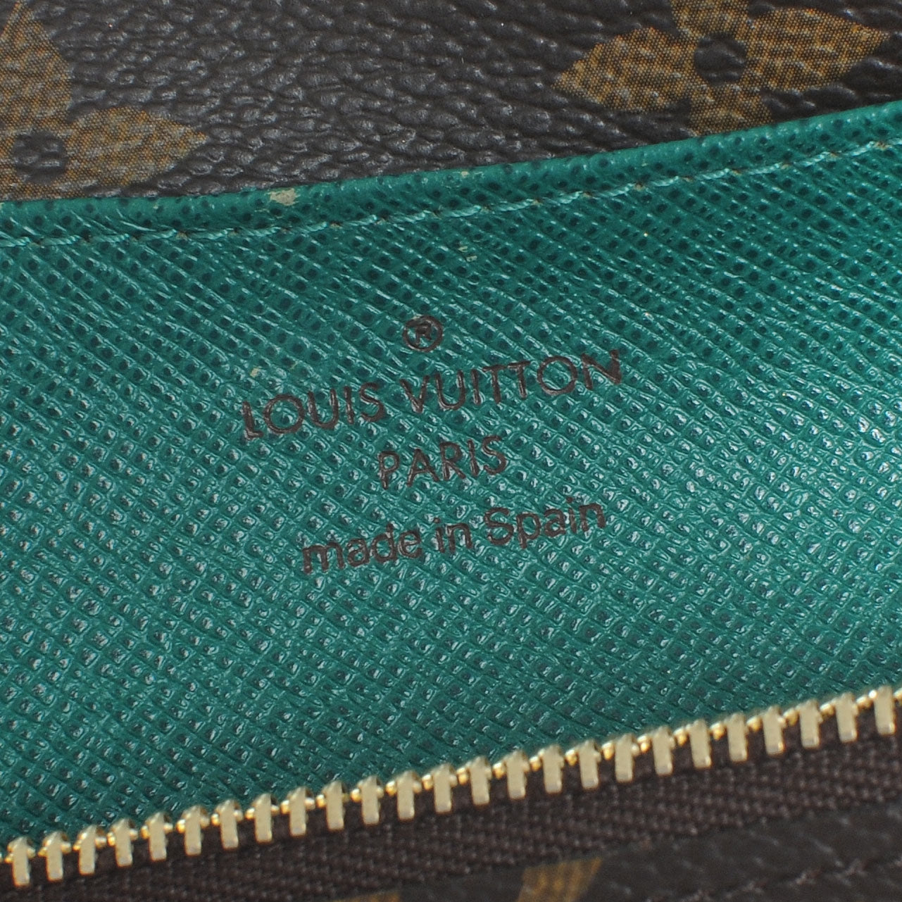 Monogram Emilie Wallet Green