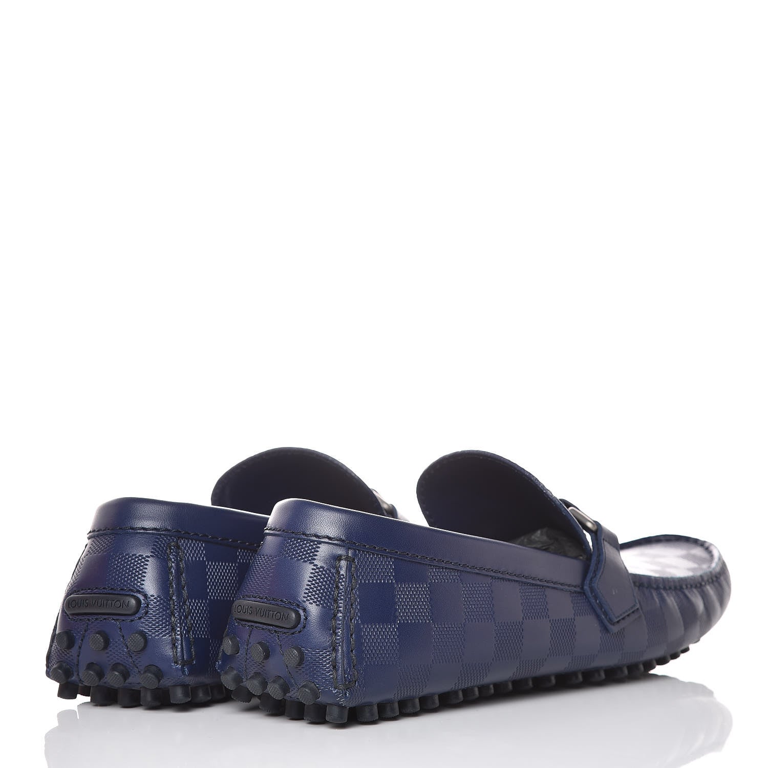 Louis Vuitton Mens Damier Infini Hockenheim Moccasin Loafers 8.5 Cosmos 4 of 11
