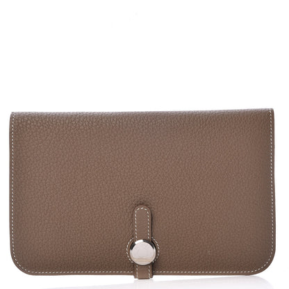 Hermes Togo Dogon Duo Wallet Etoupe 1 of 7