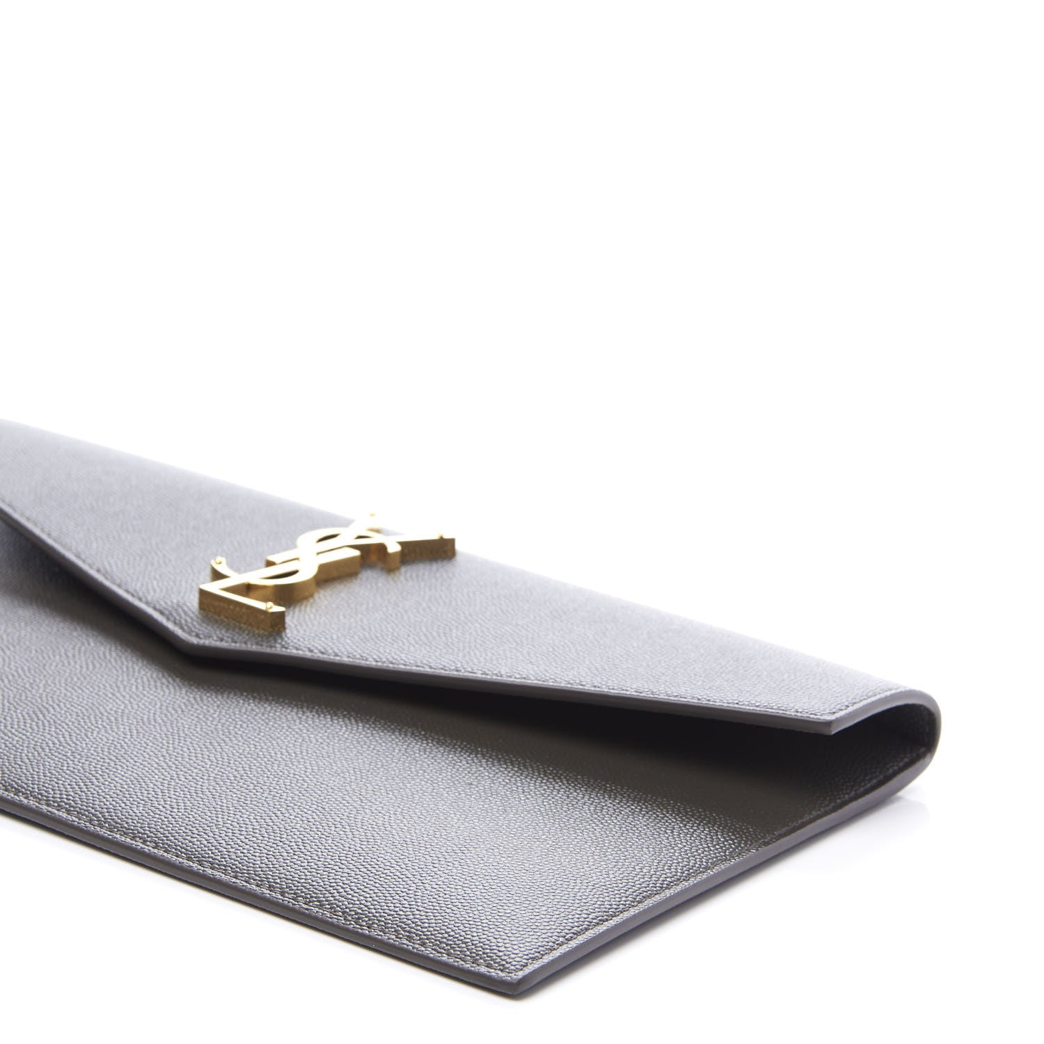 Saint Laurent Grain De Poudre Uptown Pouch Pebble 6 of 10