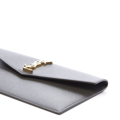 Saint Laurent Grain De Poudre Uptown Pouch Pebble 6 of 10