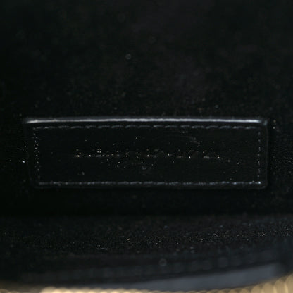 Saint Laurent Snakeskin Pouch With Chain Black 6 of 8