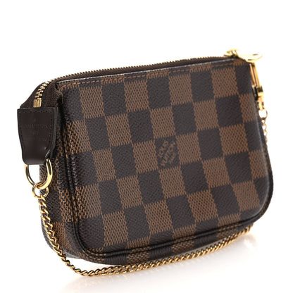 Louis Vuitton Damier Ebene Complice Trunks and Bags Mini Pochette Accessories Red 3 of 12