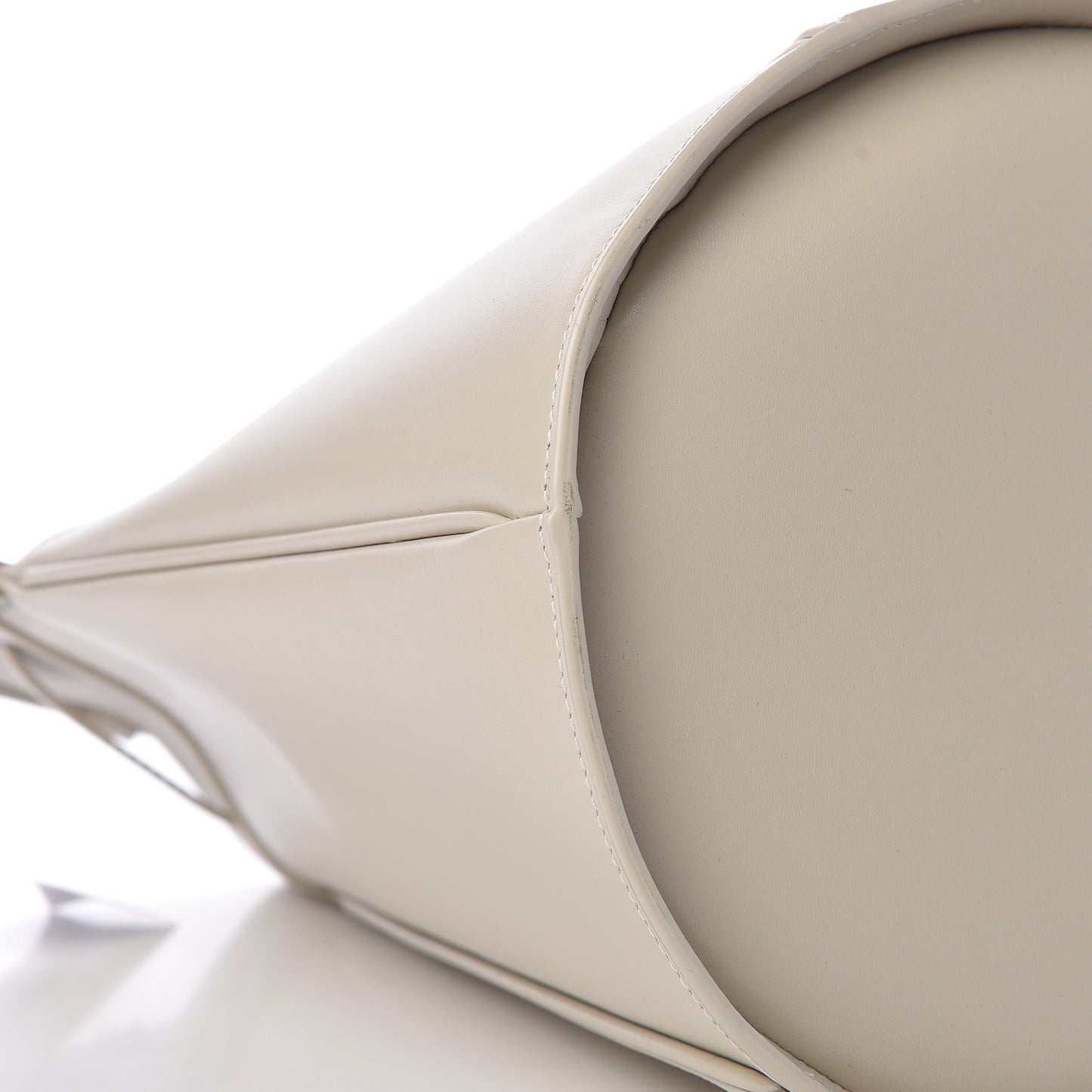 Smooth Calfskin Medium Talitha Bucket Bag Vintage White