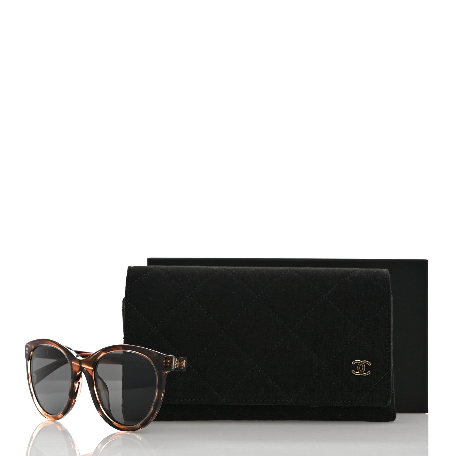 Chanel Acetate Polarized Sunglasses 5523-U Striped Brown 7 of 7