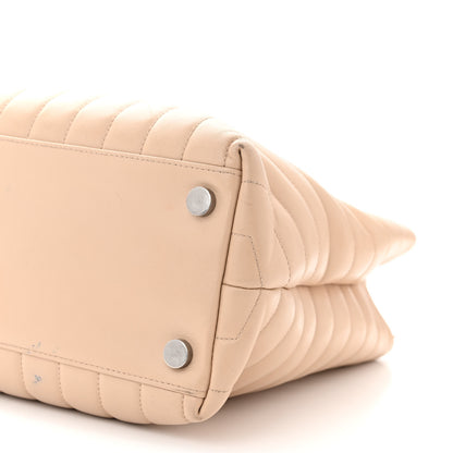 Saint Laurent Calfskin Y Quilted Monogram Large Loulou Shopper Nude Powder 10 of 15