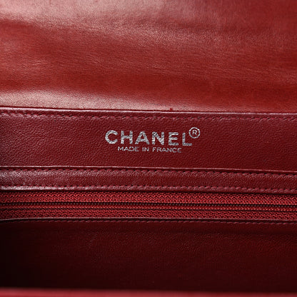 Chanel Toile Patent Chocolate Bar Accordion Mademoiselle Flap 6 of 13