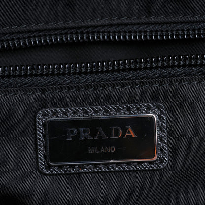 Prada Nylon Impunturato Double Buckle Backpack Black 6 of 9