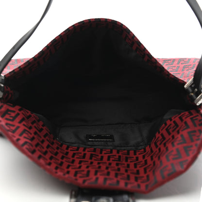 Fendi Zucchino Baguette Red Black 4 of 4