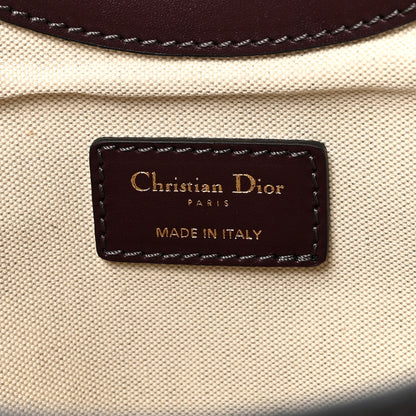 Christian Dior Oblique Fold Over Clutch Burgundy 6 of 6