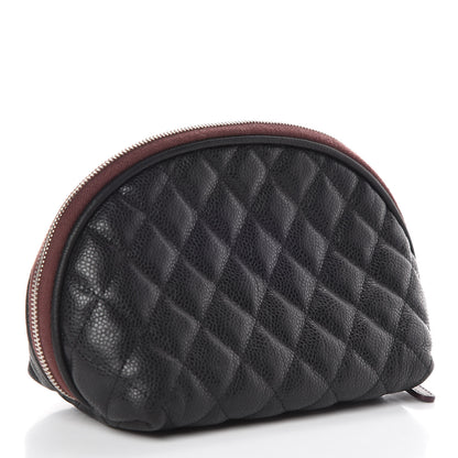 Chanel Caviar Quilted Cosmetic Case Black 3 of 9