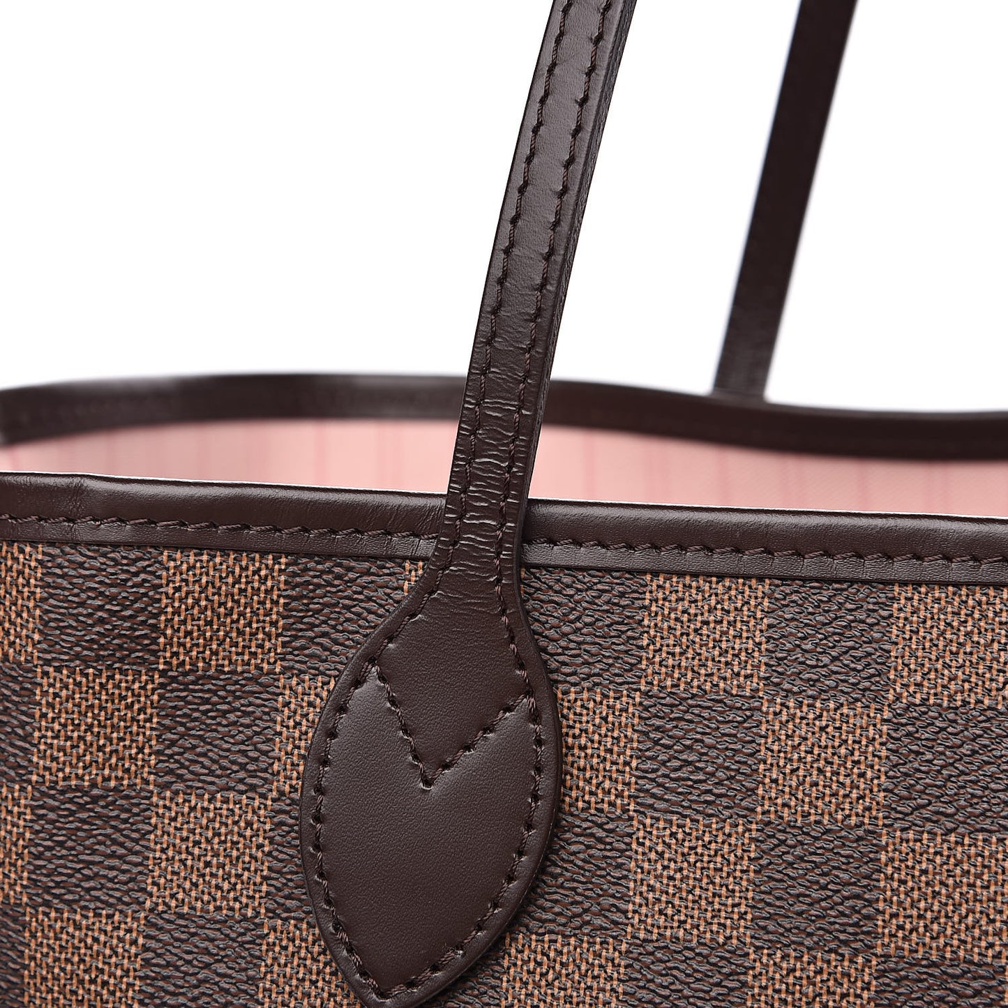 Damier Ebene Neo Neverfull MM Rose Ballerine