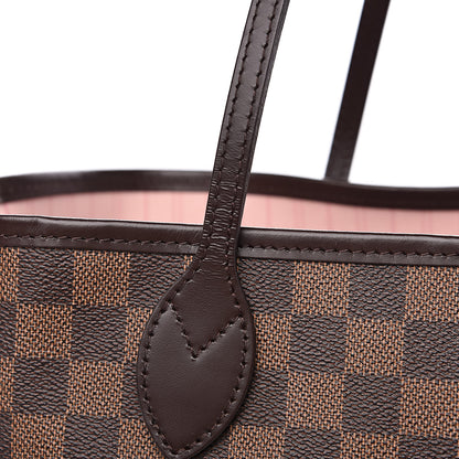 Louis Vuitton Damier Ebene Neo Neverfull MM Rose Ballerine 10 of 13