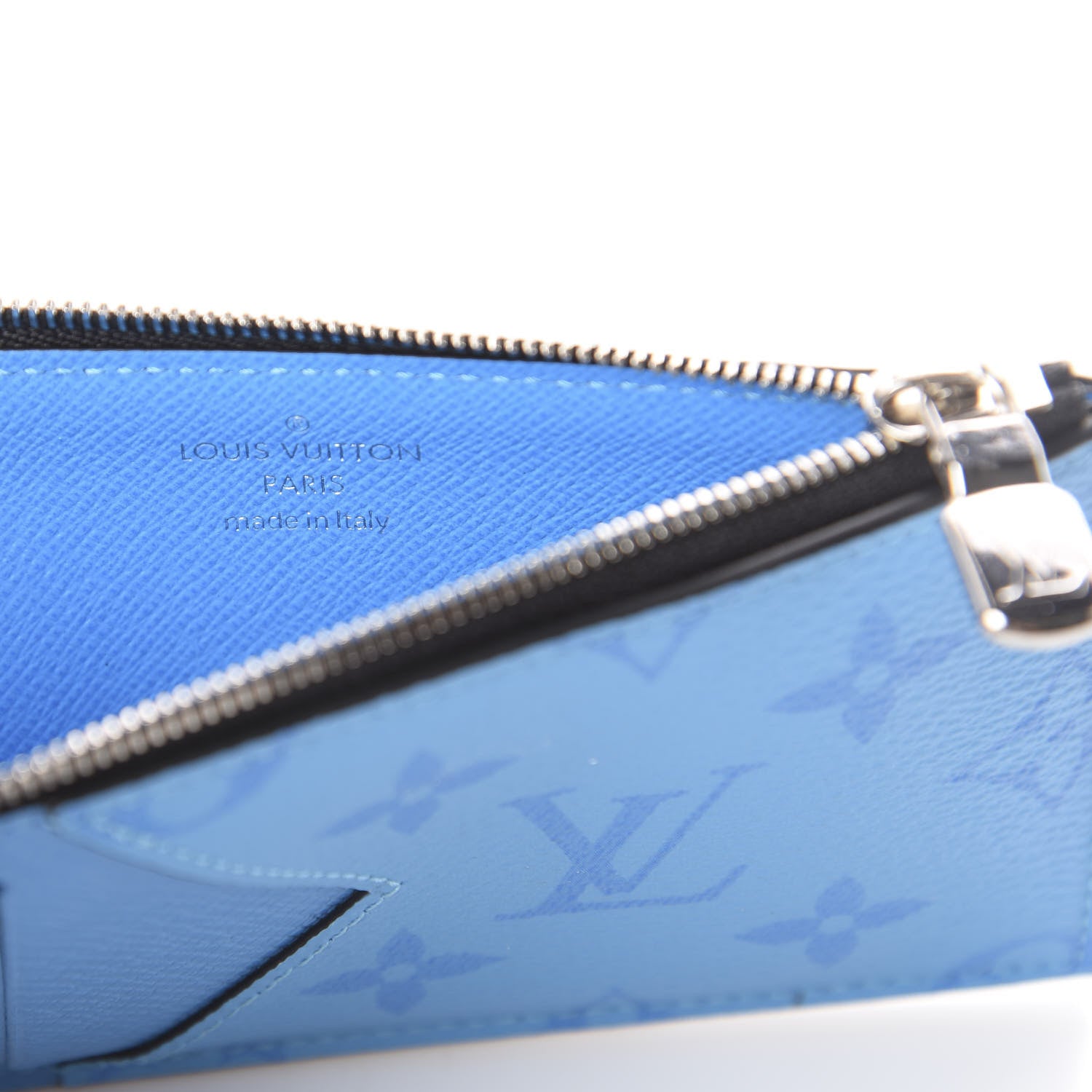 Louis Vuitton Taigarama Coin Card Holder Blue Lagoon 5 of 6