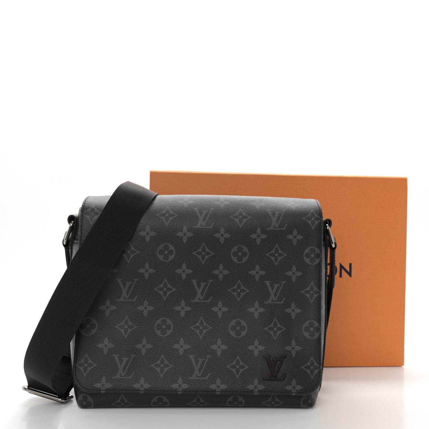 Louis Vuitton Monogram Eclipse District PM Black 10 of 10