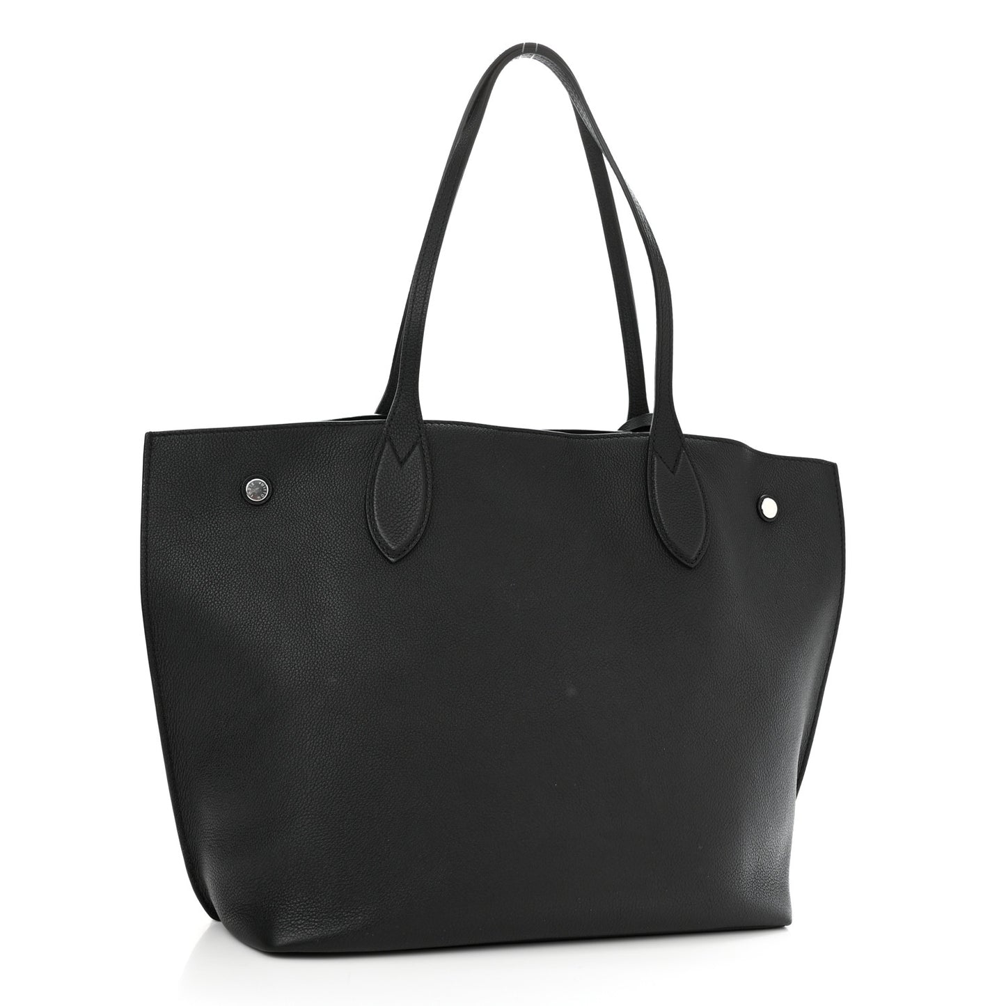 Calfskin Lockme Go Tote Black