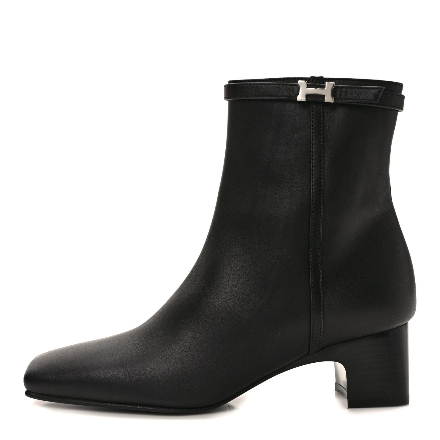 Calfskin Hommage Ankle Boots 37 Black