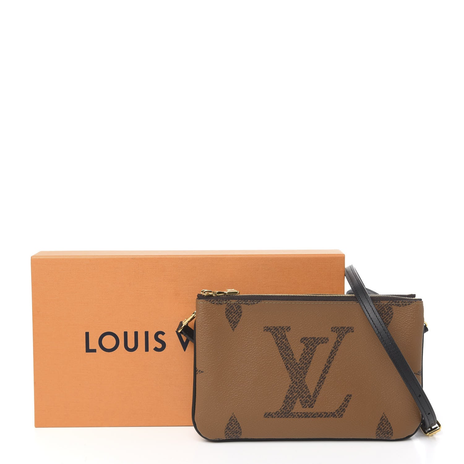 Louis Vuitton Reverse Monogram Giant Double Zip Pochette 10 of 10