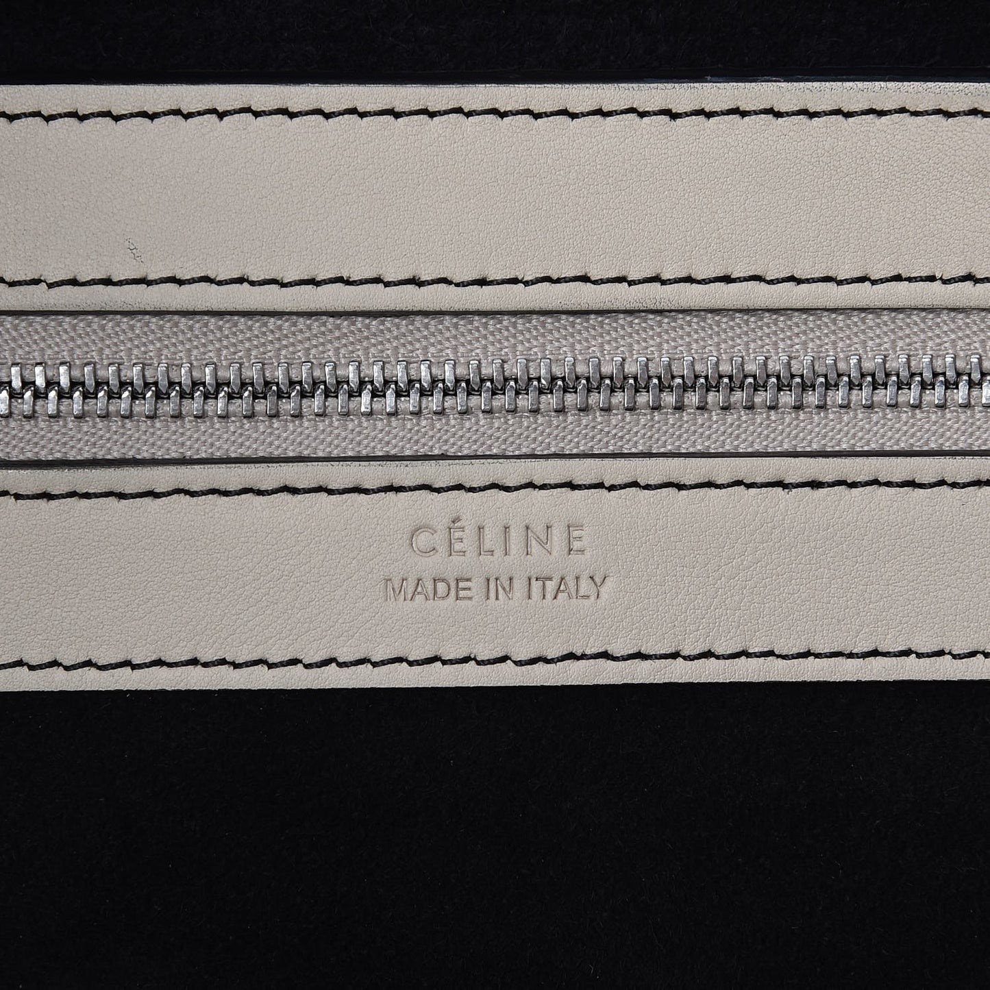 Smooth Calfskin Large Coulisse Cabas Chalk