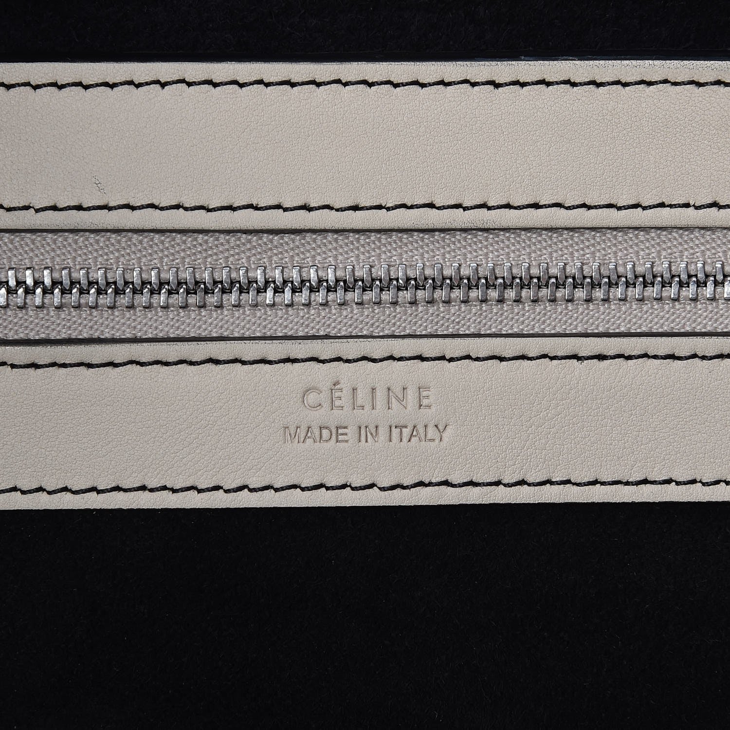 Celine Smooth Calfskin Large Coulisse Cabas Chalk 6 of 7