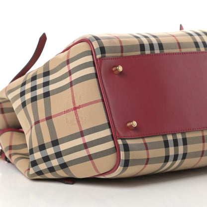 Burberry Horseferry Check Small Canterbury Tote Antique Rose 10 of 14