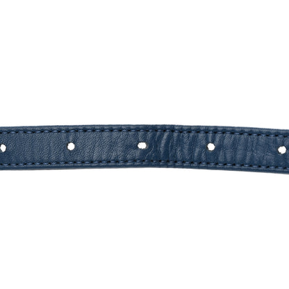 Chanel Calfskin Chevron Stitched Coco Waist Bag Blue 14 of 15