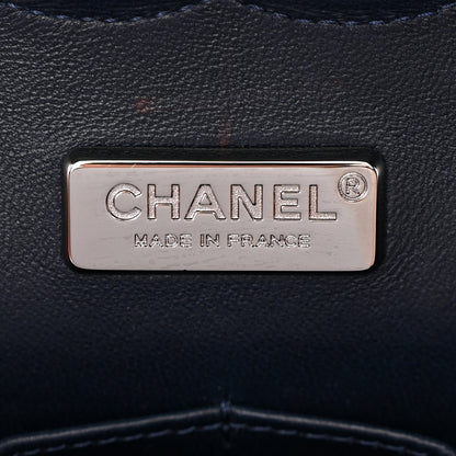 Chanel Sequin Lambskin Striped Medium Double Flap Blue Green Pink Red 6 of 12