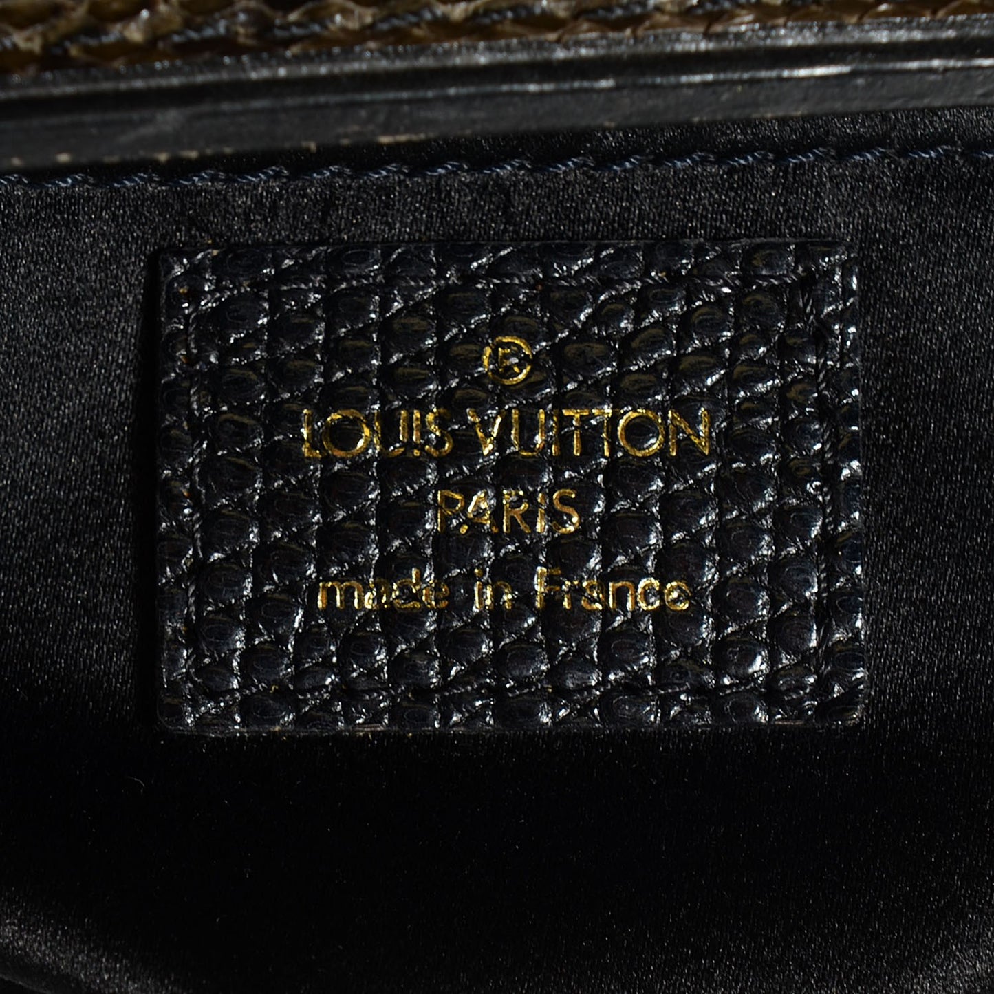 Monogram Denim Chinchilla Lizard Trapeze PM