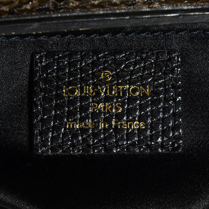 Louis Vuitton Monogram Denim Chinchilla Lizard Trapeze PM 6 of 7