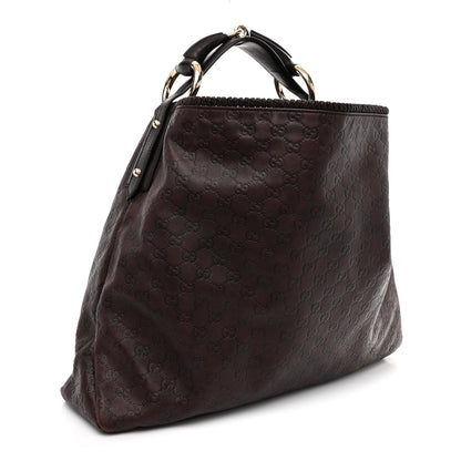 Gucci Guccissima Large Horsebit Chain Hobo Chocolate 3 of 12