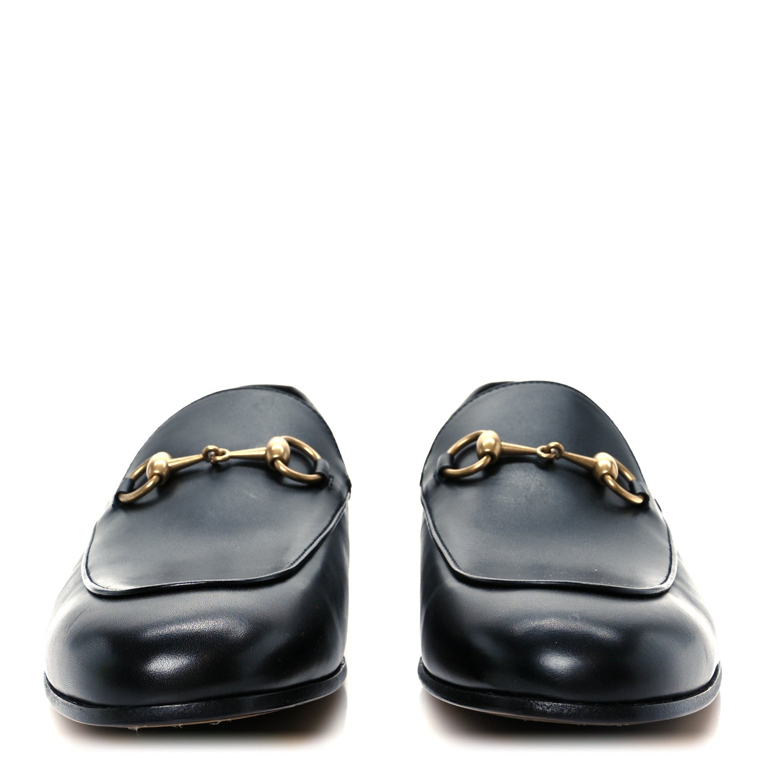 Gucci Betis Glamour Calfskin Horsebit Mens Jordaan Loafers 9.5 Black 6 of 22