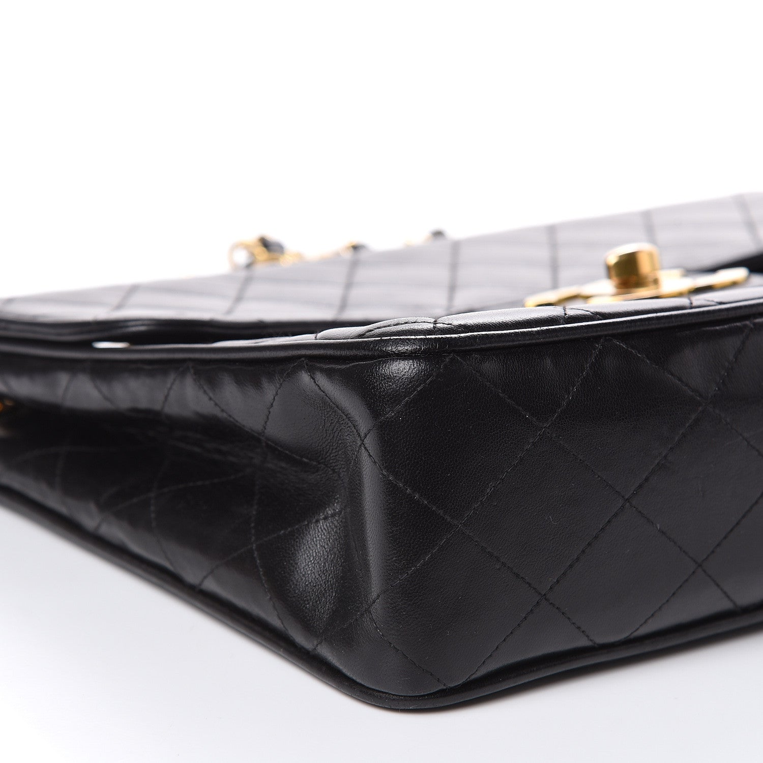 Chanel Lambskin Quilted Jumbo Single Flap Black 9 of 21