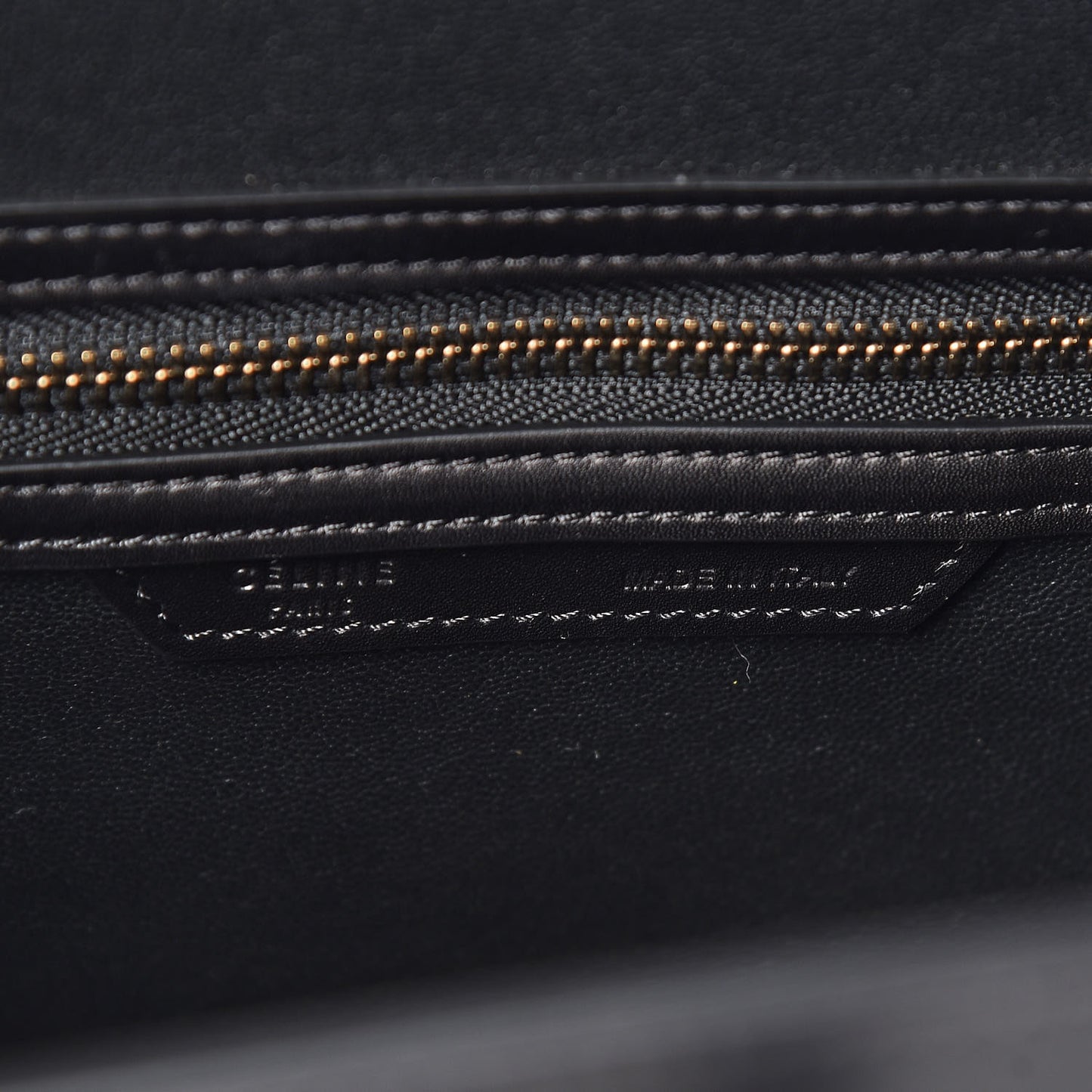 Shrunken Lambskin Micro Bi-Color Luggage Black White