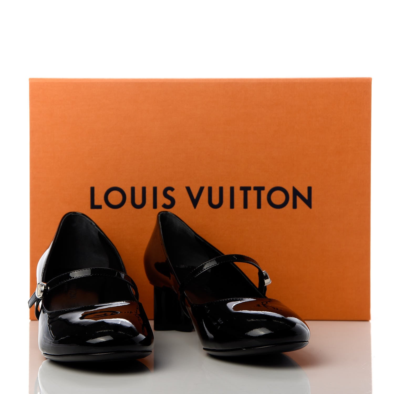 Louis Vuitton Patent Uniformes Silhouette Pumps 37.5 Black 10 of 10